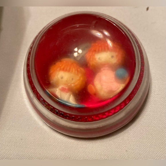 Vintage Schmid Raggedy Ann and Andy Ornament Ball Lot 5 - Picture 12 of 15